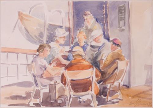 Bridge Players on a Steamship