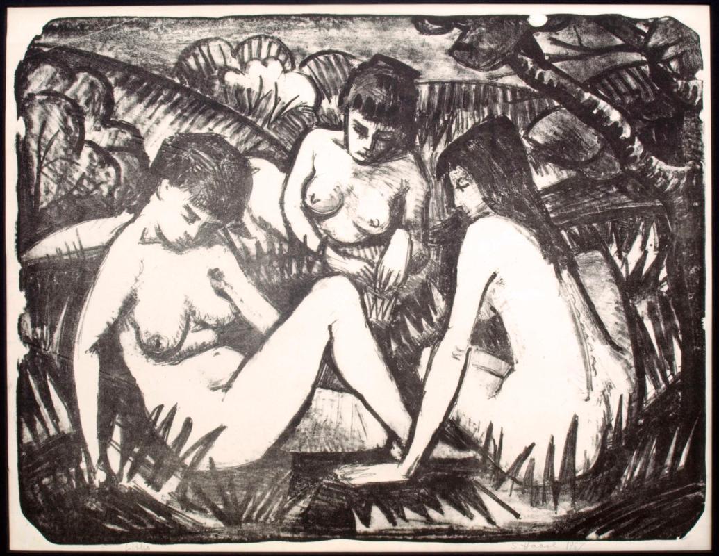Three Bathers