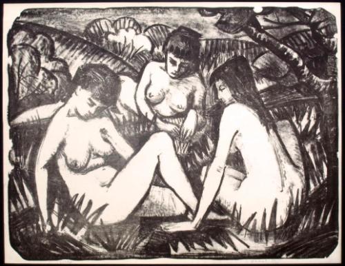 Three Bathers
