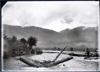 Making up log booms at mouth of Beaton Creek