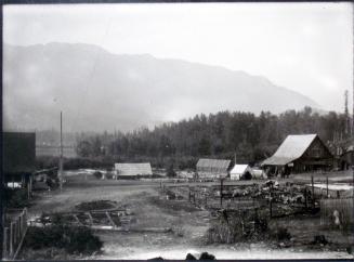 Panoramic View of Beaton after the "Great Fire" of August 29, 1904 (left side)