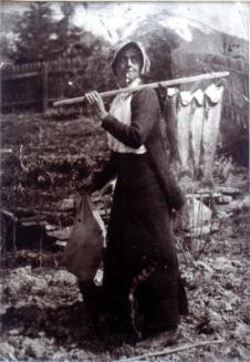 Mattie with a Big Catch, Beaton, BC
