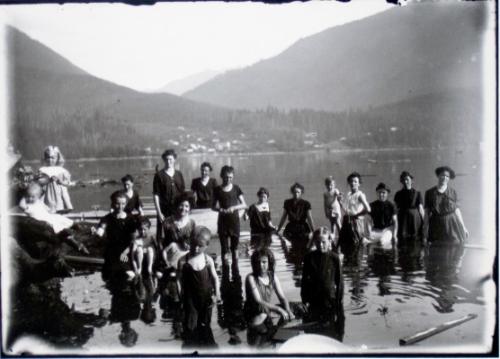 Swimming, Upper Arrow Lake, BC