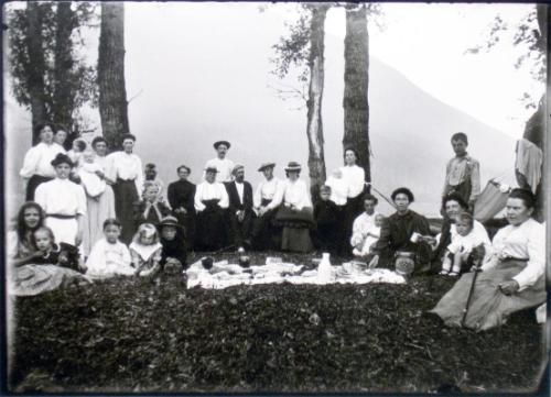 Picnic at Lux's Ranch, Arrow Lake (c.1905)