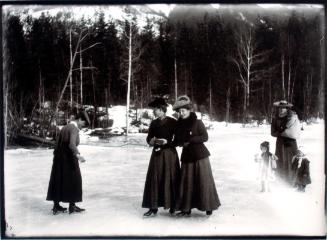 Women Ice Skating at Beaton, BC