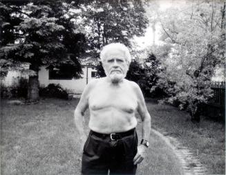 Ernest Lindner in His Back Yard, Saskatoon, June 1977