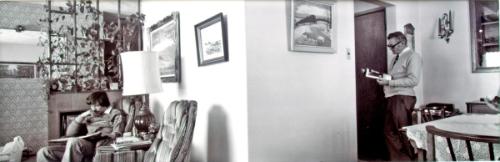 Dad and Richard, my parents home, Regina, April 1980