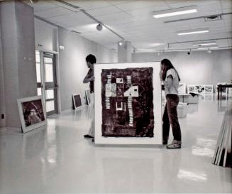 The Gordon Snelgrove Art Gallery.  Pat Riddell Takes Down Her Master of Fine Arts Show.  U of S, 1981.