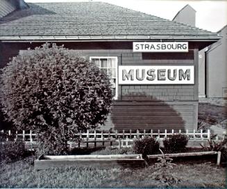Strasbourg and District Museum.  A Train Station is a Museum is a Home. Christel and Herb Hey live and Work in the Strasbourg Museum, 1981.