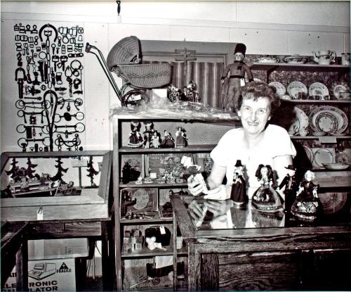 Strasbourg and District Museum, Christel Hey With Some Handmade Dolls, 1981