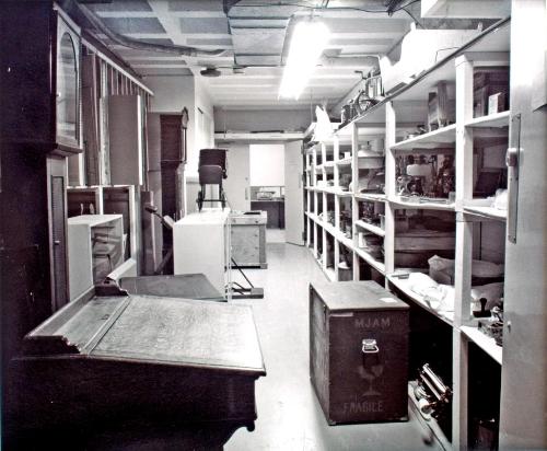 Moose Jaw Art Museum, Storage area, 1981