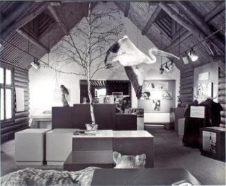 Prince Albert National Park. Interior of Interpretation Center, 1981