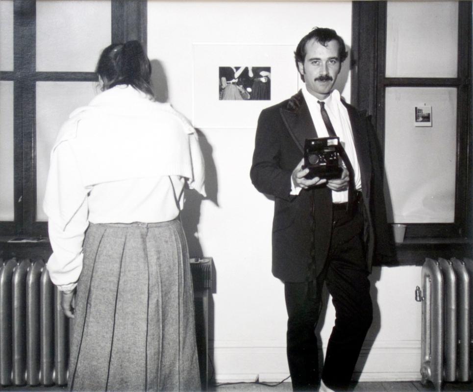 The Photographers Gallery, Doug Townsend and friends at costumed gallery opening, 1981