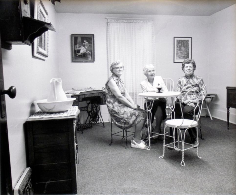 Briercrest Arts and Crafts Society Museum, Vera Weddige, Alma Jeffery, Gussie Findlay, 1981