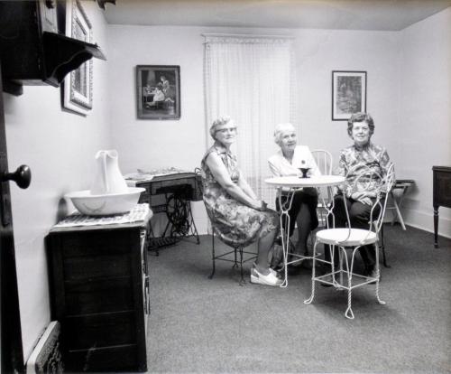 Briercrest Arts and Crafts Society Museum, Vera Weddige, Alma Jeffery, Gussie Findlay, 1981