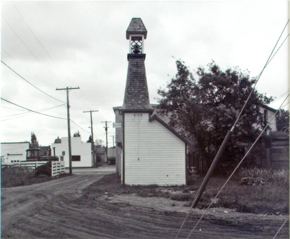 Wawota and District Museum. Wawota's first firehall, located behind museum, 1981