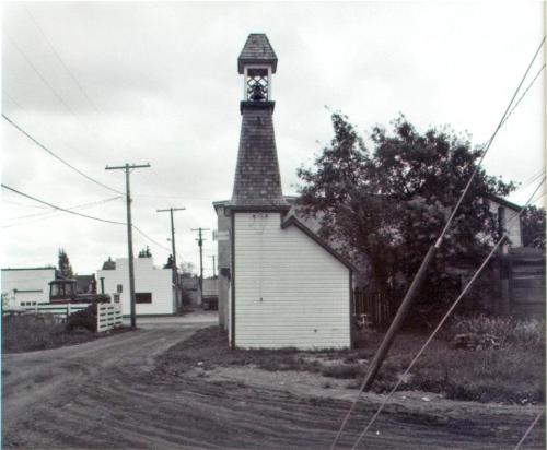 Wawota and District Museum. Wawota's first firehall, located behind museum, 1981