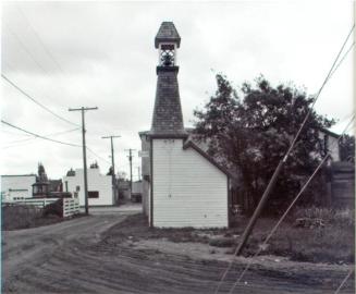 Wawota and District Museum. Wawota's first firehall, located behind museum, 1981