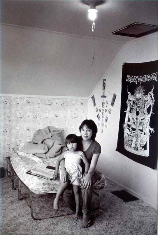 Vanessa Morin and her niece amber in Vanessa's room