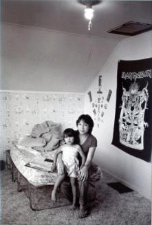 Vanessa Morin and her niece amber in Vanessa's room