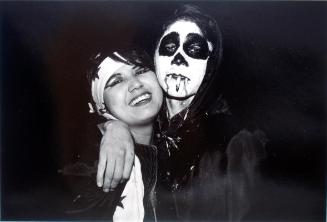 Melton Wapass and a friend at a Hallowe'en Dance