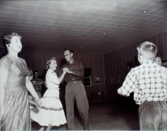Square Dance at Kenosee Dance Hall (Government of Saskatchewan photograph, Flatlands #28)