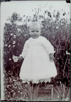 Child in Sweetpeas, Drake, Saskatchewan (Flatlands #30)