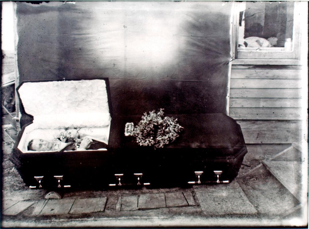 Woman in Coffin - Child in Window, Drake Saskatchewan (Flatlands #31)