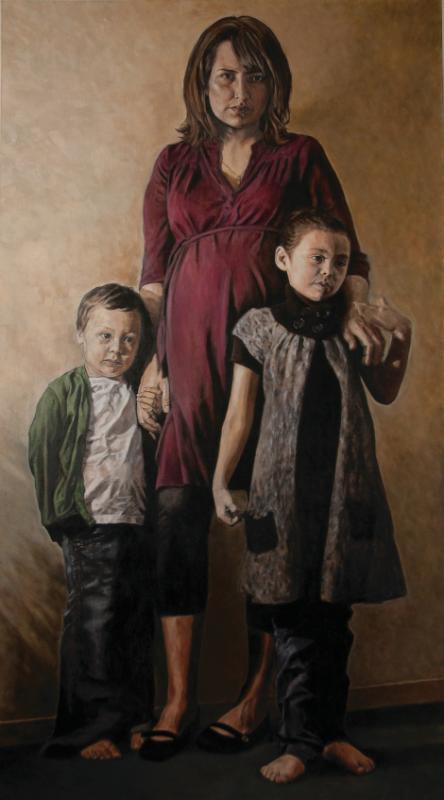 Felicia Gay with her children Osawask and Zoe