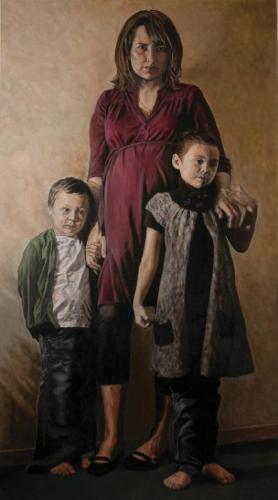 Felicia Gay with her children Osawask and Zoe