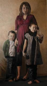 Felicia Gay with her children Osawask and Zoe