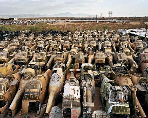 Sikorsky Helicopter Scrap Yard, Tucson, Arizona