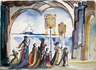 untitled (parade) (sketch on reverse)