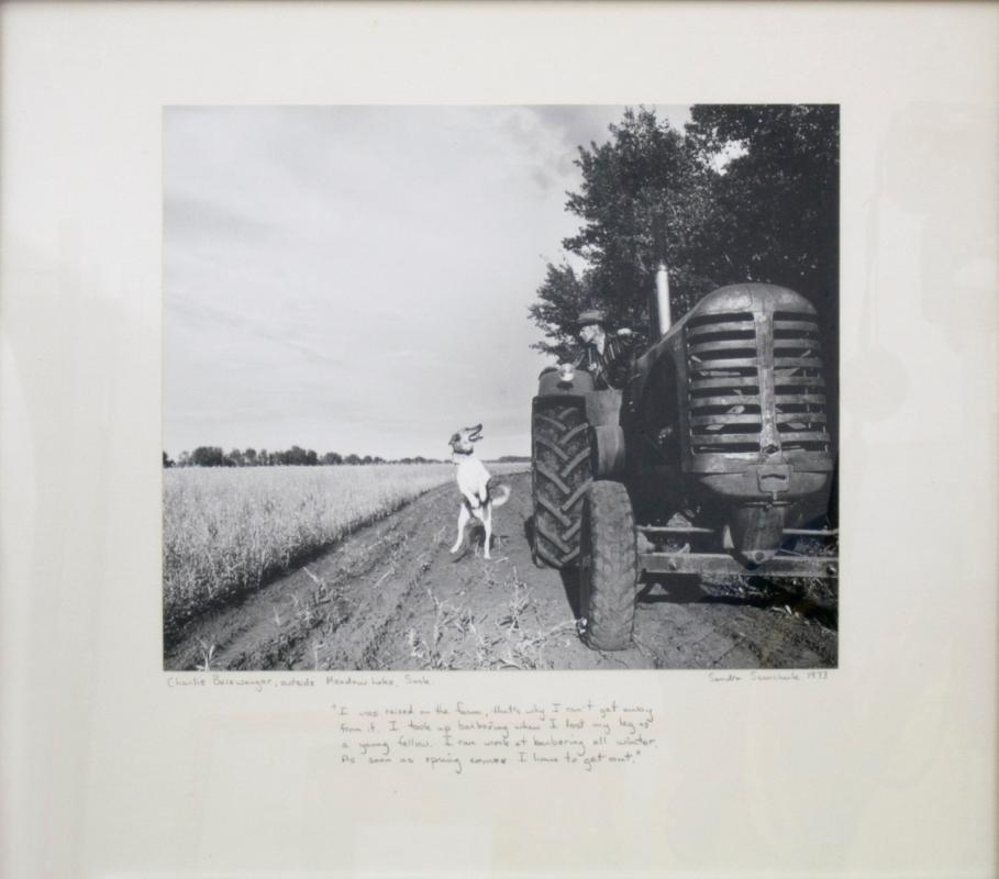 Charlie Beiswanger, outside Meadow Lake, Sask