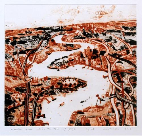 London From Above The Isle Of Dogs