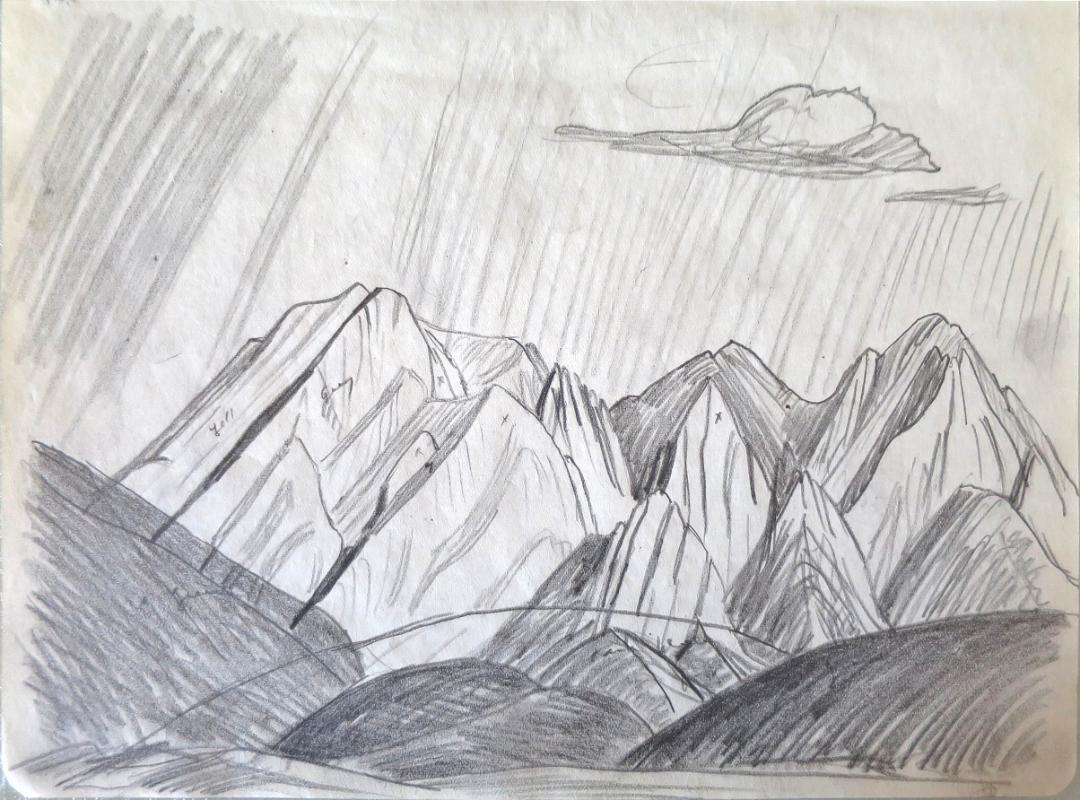 Rocky Mountain Drawing 9-32