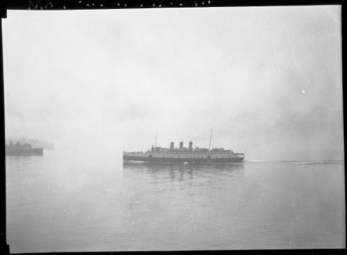 Untitled (ferries passing one another)
