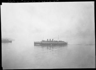 Untitled (ferries passing one another)