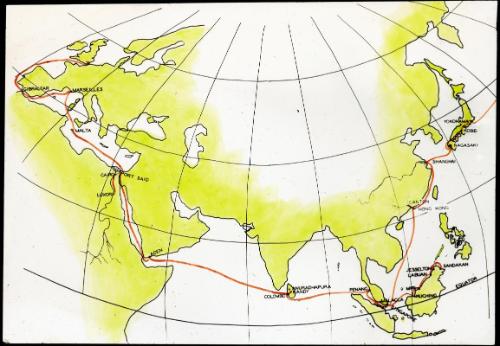 Map:  Asia & Europe