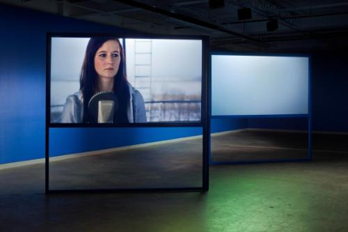 Lynne Marsh, Anna and the Tower, 2014, 3-channel HD video installation, 20:24 minutes. The Mend…