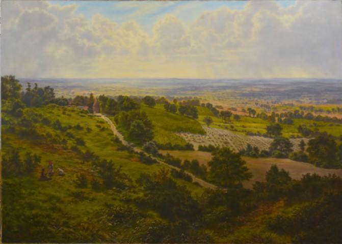 Untitled (rural scene with figures)