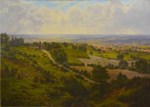 Untitled (rural scene with figures)