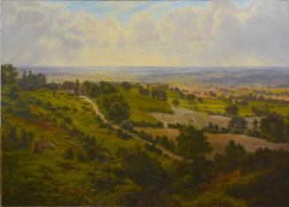 Untitled (rural scene with figures)