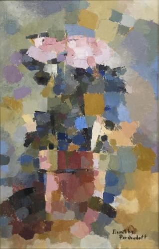 Pot with Pink Flowers