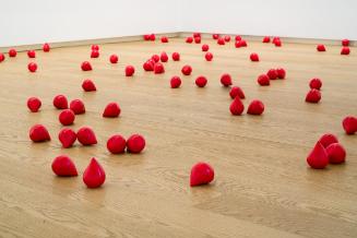 Installation view, "BODY FLUID (BLOOD)," Remai Modern, 2019. Photo: Blaine Campbell.