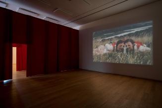 Installation view, "Amalie Atkins and the Diamond Eye Assembly," Remai Modern, 2019. Photo: Bla…