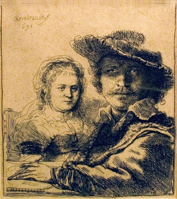 Rembrandt and His Wife Saskia