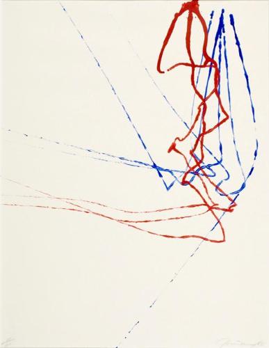 Untitled (three red and five blue)