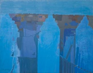 The Space Between Columns (Blue)