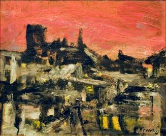 Untitled (cathedral, red sky)